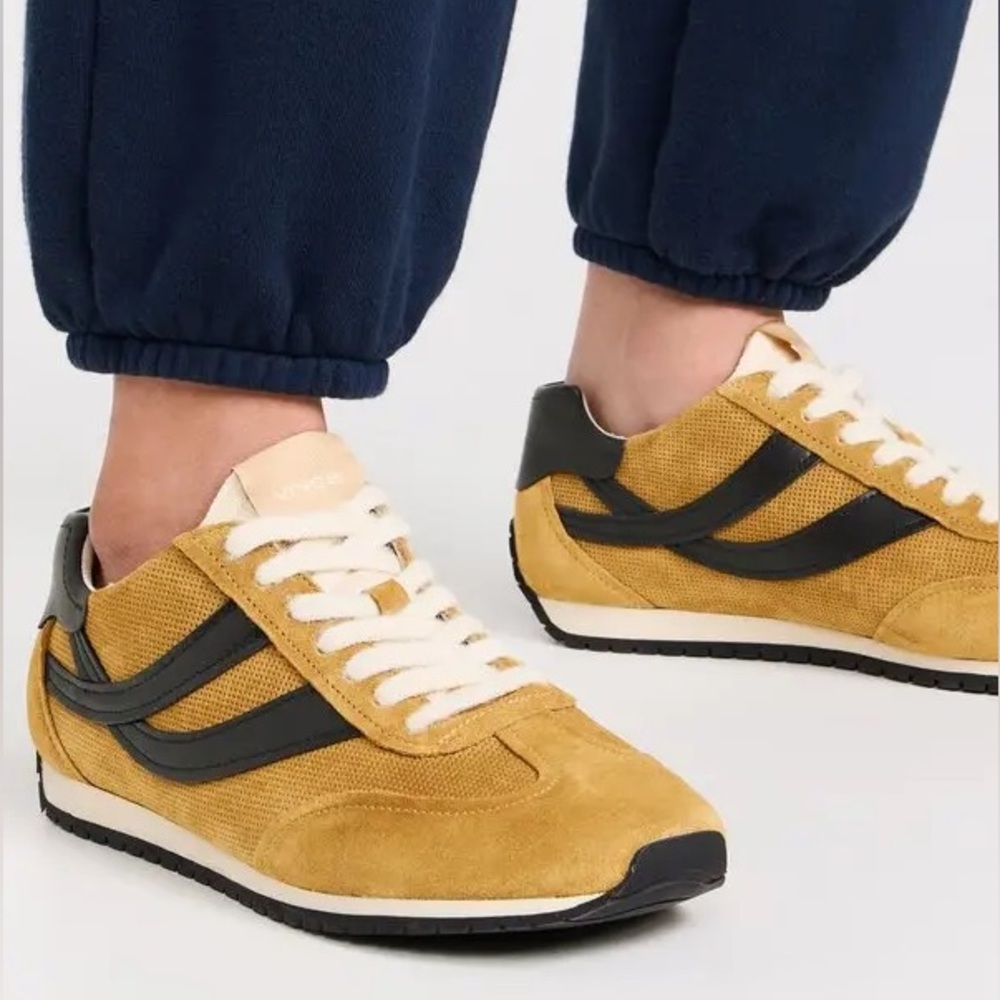 VINCE OASIS GOLDEN CAMEL RUNNER WOMEN’S SNEAKERS SZ 8 $270